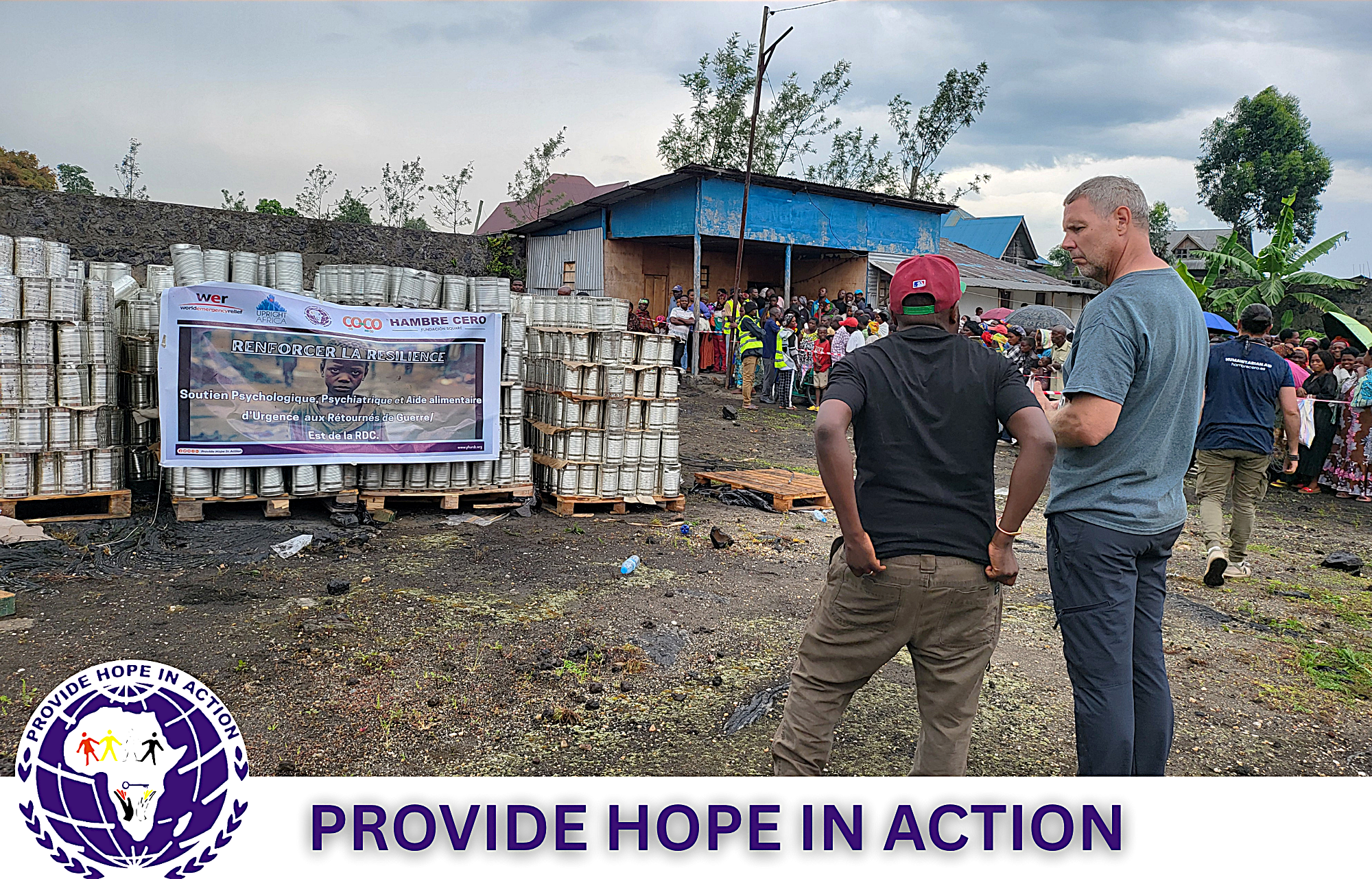 Lire la suite à propos de l’article ASSISTANCE EN VIVRES AUX RETOURNES DE GUERRE A SAKE : PROVIDE HOPE IN ACTION SUR LE TERRAIN